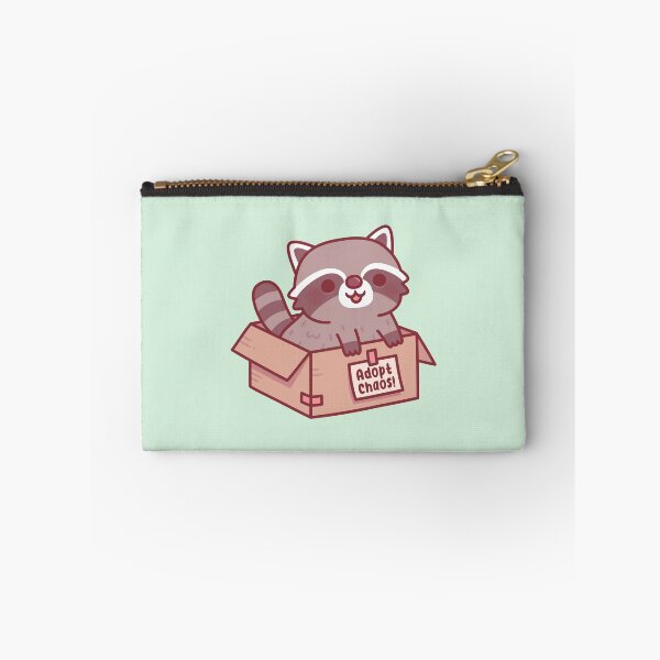 Item preview, Adopt Chaos Funny Cute Raccoon in Cardboard Box designed and sold by rustydoodle.