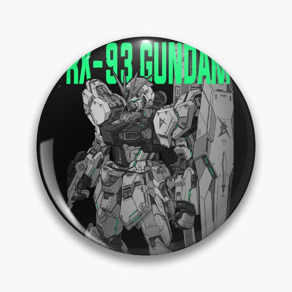 Item preview, BLACK WHITE NEON DESIGN RX-93 ν Gundam VECTOR HUMAN ART illustration HAND DRAW digital art designed and sold by sabartgunpla.