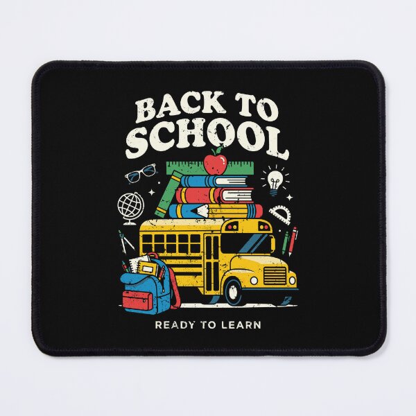Item preview, Back To School Yellow Bus Ready To Learn Design AUG-395 designed and sold by noberic.