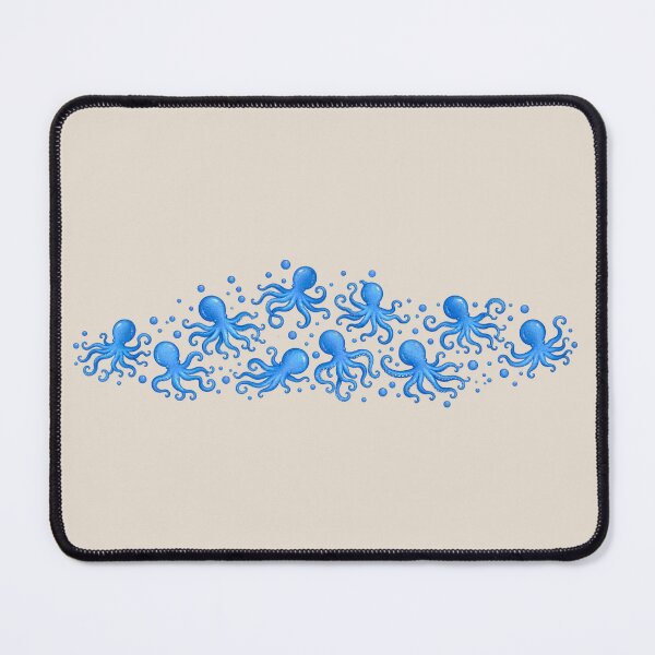 Item preview, Cute Blue Watercolor Octopus Pattern | Coastal Ocean Illustration designed and sold by TheSlowShore.