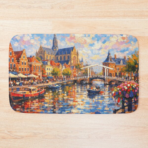 Item preview, A painting of Haarlem, the Netherlands – A Beautiful place in Europe. designed and sold by GalleryKauffeld.
