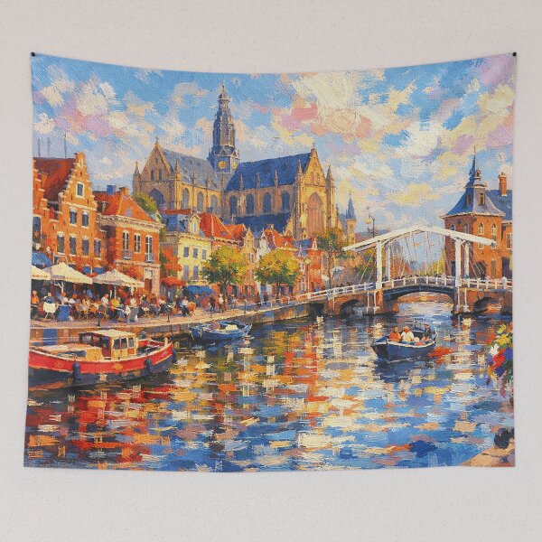 Item preview, A painting of Haarlem, the Netherlands – A Beautiful place in Europe. designed and sold by GalleryKauffeld.