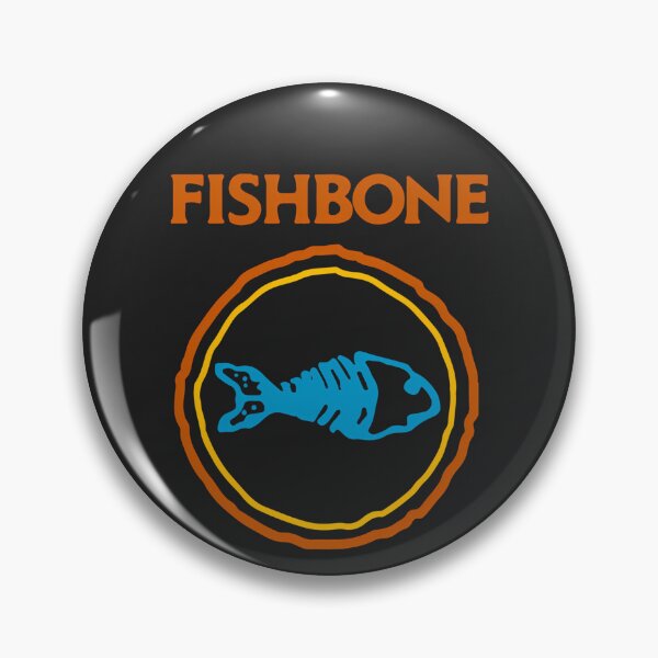 Item preview, Blue Fish Skeleton In Orange And Yellow Circles designed and sold by Guacamole Greg.