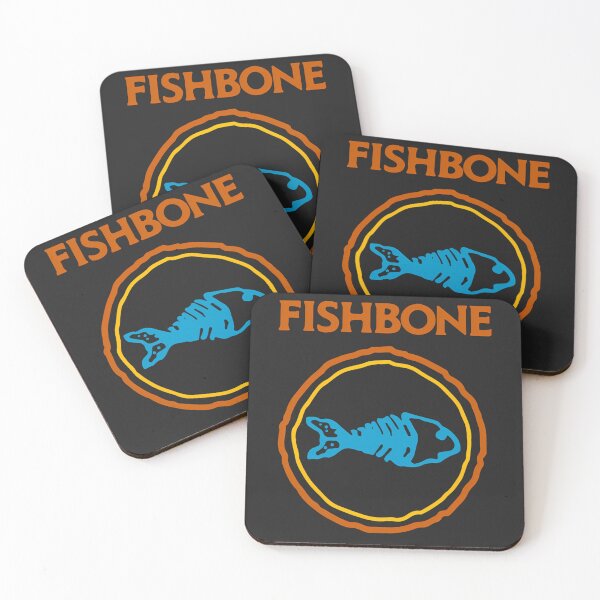 Item preview, Blue Fish Skeleton In Orange And Yellow Circles designed and sold by Guacamole Greg.