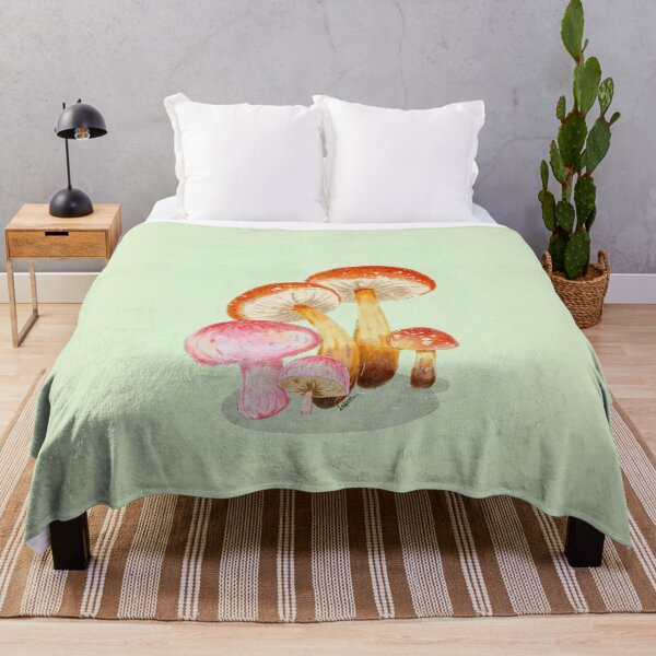 Item preview, Cottagecore Watercolor Mushrooms Botanical Art designed and sold by LafinaArt.