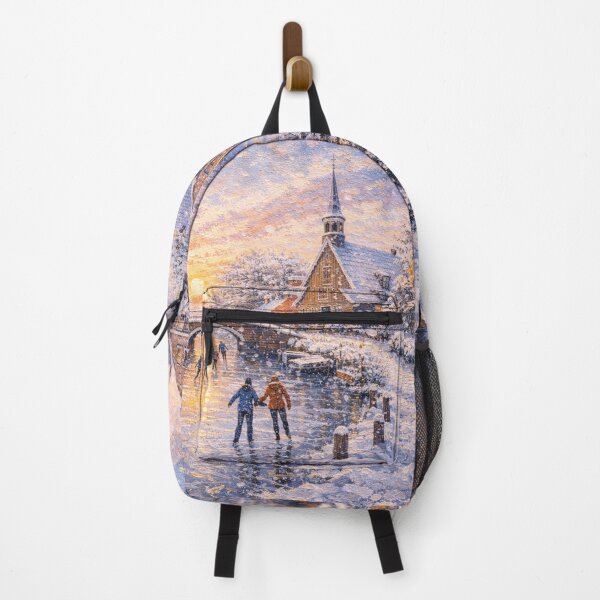 Item preview, Hindeloopen in the Netherlands painting – a winter scene in this beautiful European place. designed and sold by GalleryKauffeld.