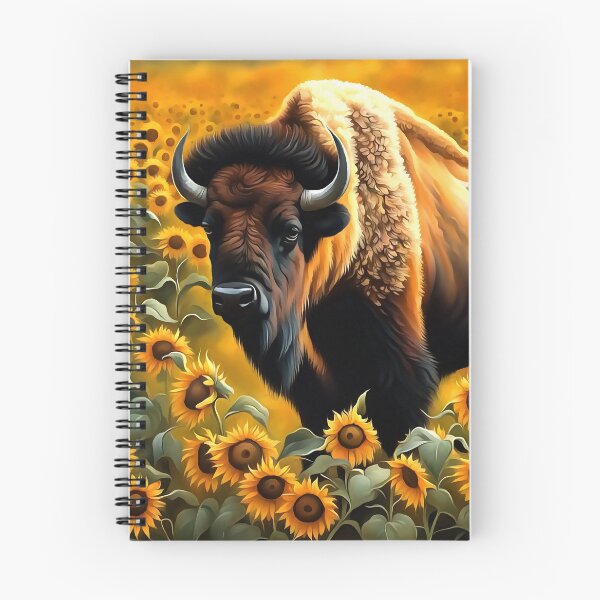 Item preview, American Bison On A Kansas Range Of Sunflowers designed and sold by taiche.