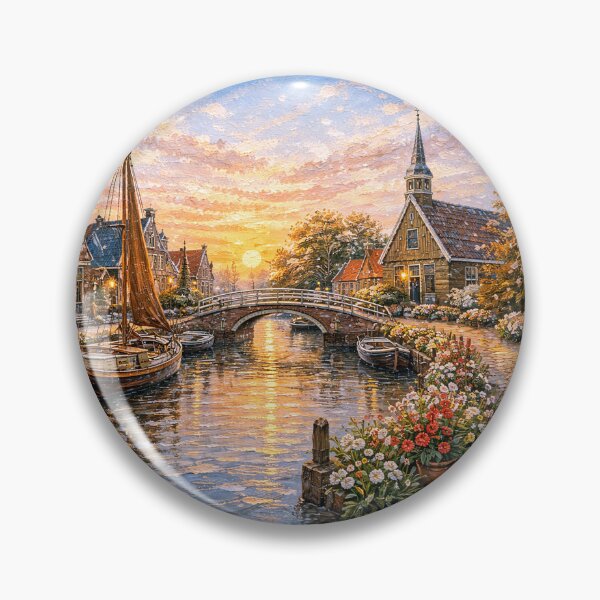 Item preview, A painting of Hindeloopen, the Netherlands – A Beautiful place in Europe. designed and sold by GalleryKauffeld.