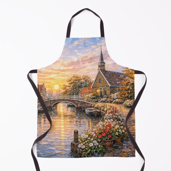 Item preview, A painting of Hindeloopen, the Netherlands – A Beautiful place in Europe. designed and sold by GalleryKauffeld.