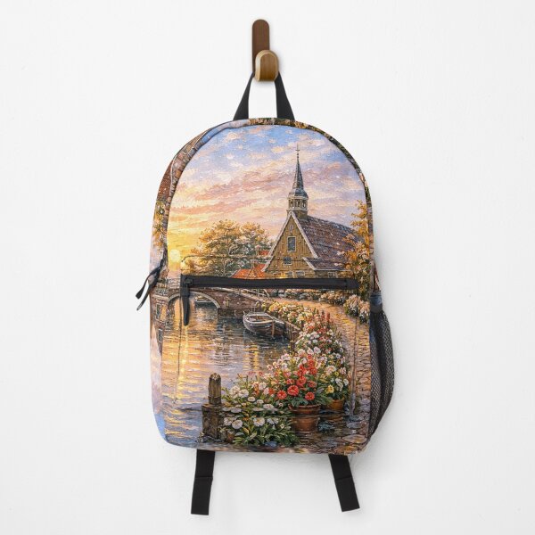 Item preview, A painting of Hindeloopen, the Netherlands – A Beautiful place in Europe. designed and sold by GalleryKauffeld.