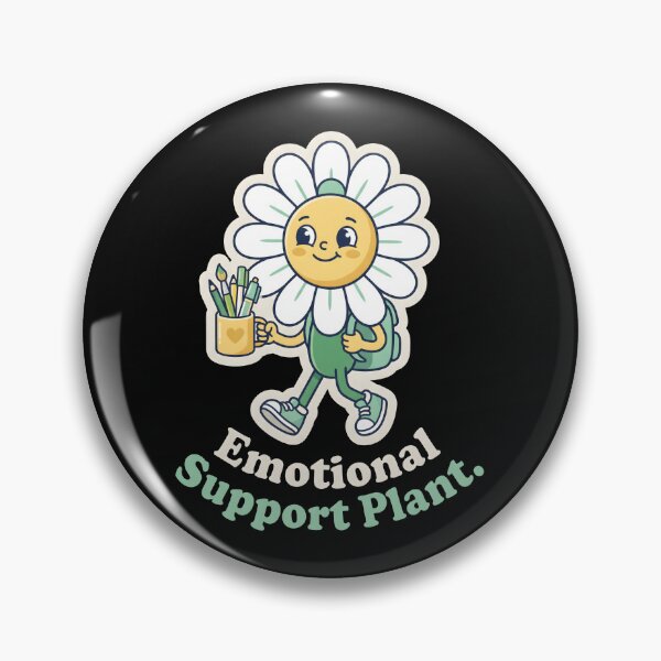 Item preview, Emotional Support Plant - Cute Mascot Desk Humor designed and sold by SplashTastic.
