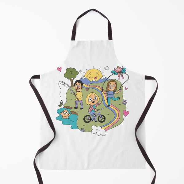 Item preview, Quirky Cartoon Characters Playing On A Rainbow Path designed and sold by Guacamole Greg.