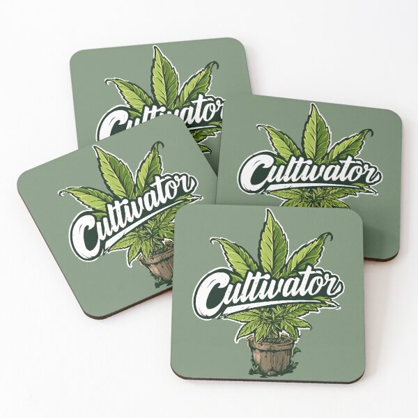 Item preview, Cultivator Cursive Green Plant Print designed and sold by RichardRags.