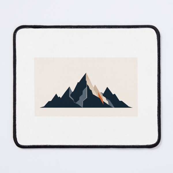Item preview, Silent Range | Minimal Nordic Mountain Structural Art designed and sold by Norvian.
