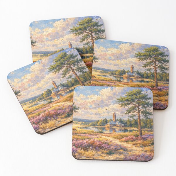 Item preview, A painting of Hoge Veluwe, the Netherlands – A Beautiful place in Europe. designed and sold by GalleryKauffeld.