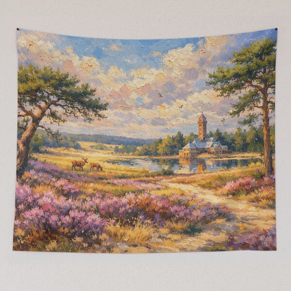Item preview, A painting of Hoge Veluwe, the Netherlands – A Beautiful place in Europe. designed and sold by GalleryKauffeld.