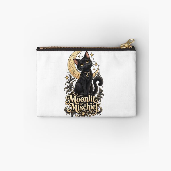 Item preview, Moonlit Mischief Black Cat designed and sold by Trendy-Artistry.