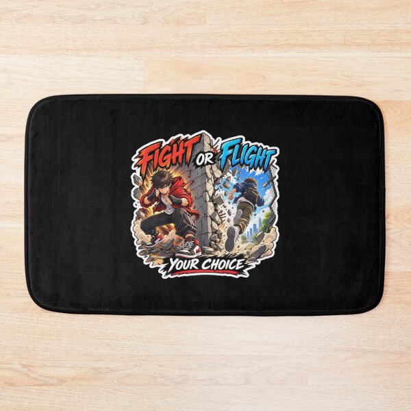Item preview, Fight or Flight Your Choice Anime Graphic T-Shirt Sticker designed and sold by carestazafeli.