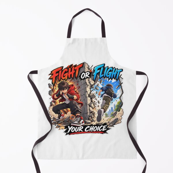 Item preview, Fight or Flight Your Choice Anime Graphic T-Shirt Sticker designed and sold by carestazafeli.