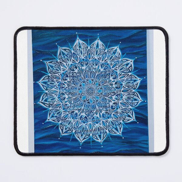Item preview, Celestial Blue Mandala of Intricate Patterns designed and sold by Shello2026.