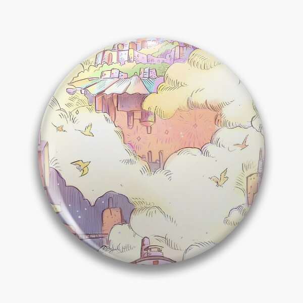 Item preview, Cute kawaii castle [[kiki's]] on -%[ghiblis]%- sky flying aways designed and sold by pryielvart.