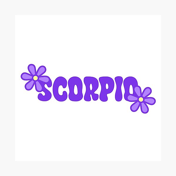 Item preview, Scorpio Purple Flowery Boho designed and sold by SlimyFish.