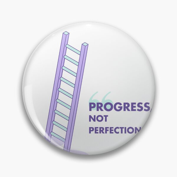 Item preview, Progress Not Perfection T-Shirt - Motivational Ladder Design designed and sold by allprocraft.