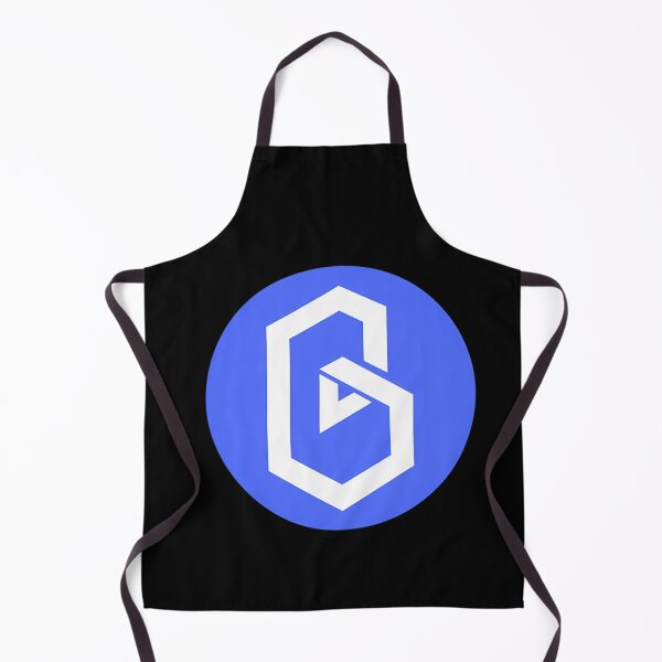 Item preview, White Geometric Letter Outline Inside Vibrant Blue Circular Coin designed and sold by SelinIsMe.