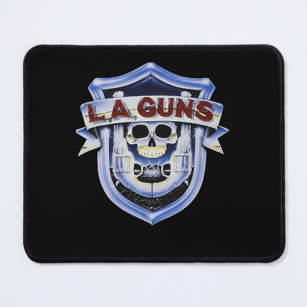 Item preview, Human Skull Placed Between Twin Revolvers Inside Metallic Shield designed and sold by SelinIsMe.