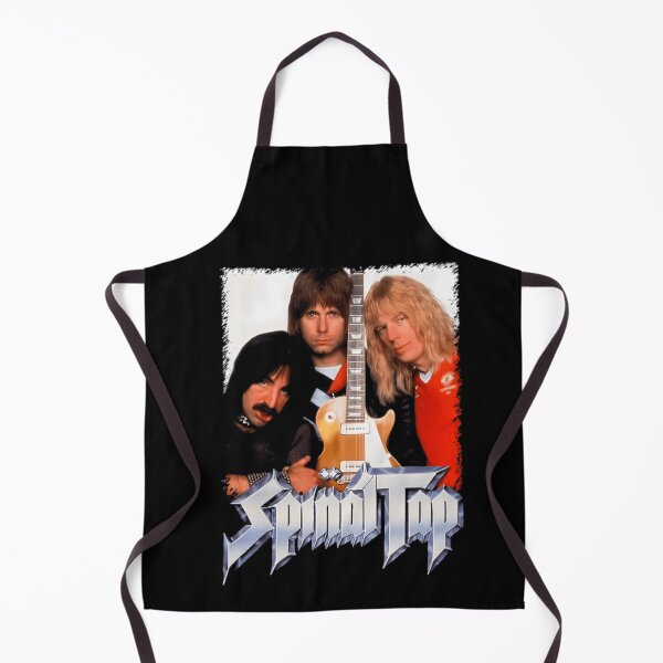 Item preview, Three Long Haired Musicians Posing Behind Central Electric Guitar With Metallic Header designed and sold by SelinIsMe.