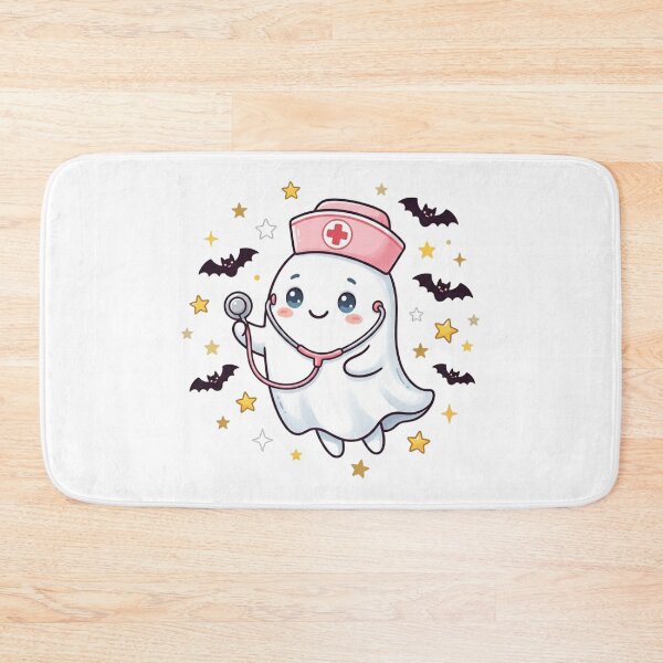 Item preview, Spooky Nurse Ghost Stethoscope Cute Halloween Nursing Gift designed and sold by KreatoLab.