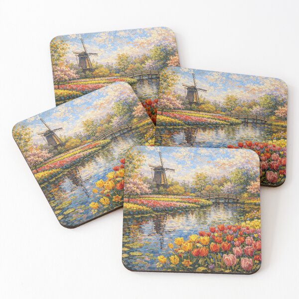 Item preview, A painting of Keukenhof, the Netherlands – A Beautiful place in Europe. designed and sold by GalleryKauffeld.