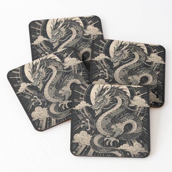 Item preview, Vintage Japanese Cloud Dragon designed and sold by  Silent Japan Studio.