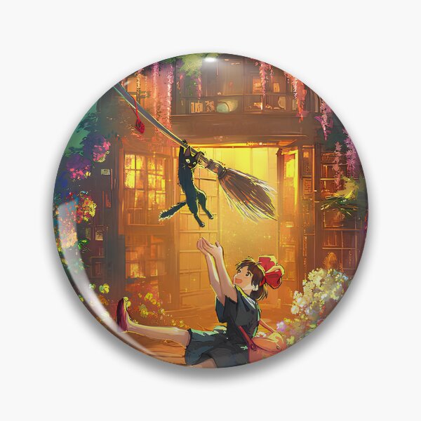 Item preview, Cute kawaii art girl and cat [[kiki's]]-%[ghiblis]%- play aways designed and sold by pryielvart.