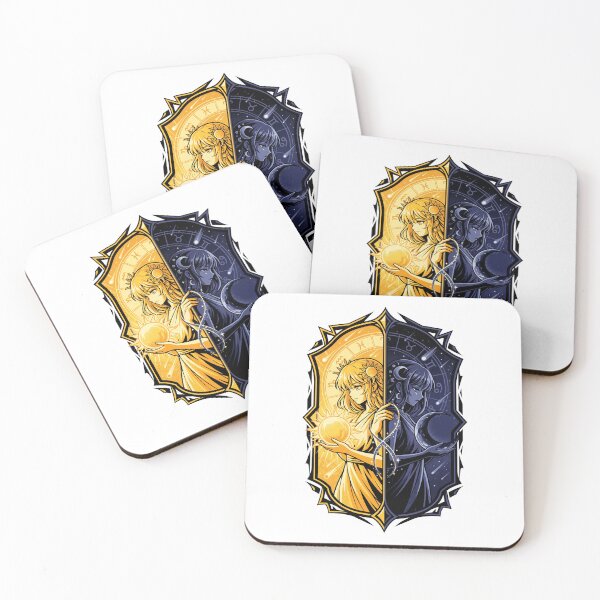 Item preview, Sun and Moon Goddesses Duality Zodiac Constellations Anime Tarot Aesthetic designed and sold by mood-draftsman.