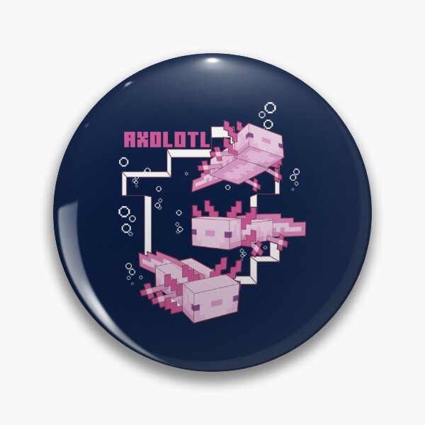 Item preview, Cute Pink Axolotl Pixel  designed and sold by hammote.