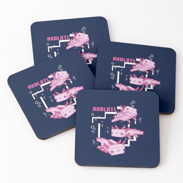Item preview, Cute Pink Axolotl Pixel  designed and sold by hammote.