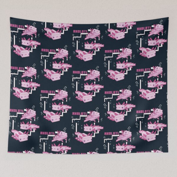Item preview, Cute Pink Axolotl Pixel  designed and sold by hammote.