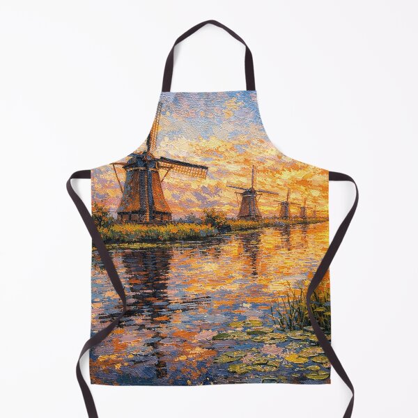 Item preview, A painting of Kinderdijk, the Netherlands – A Beautiful place in Europe. designed and sold by GalleryKauffeld.