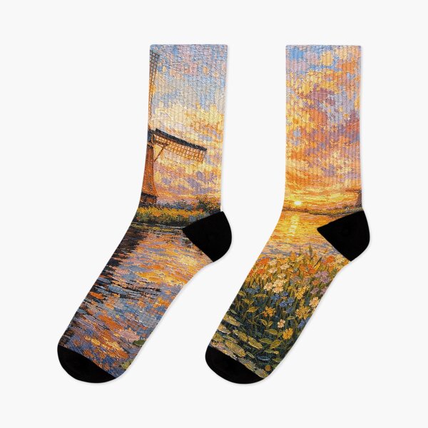 Item preview, A painting of Kinderdijk, the Netherlands – A Beautiful place in Europe. designed and sold by GalleryKauffeld.