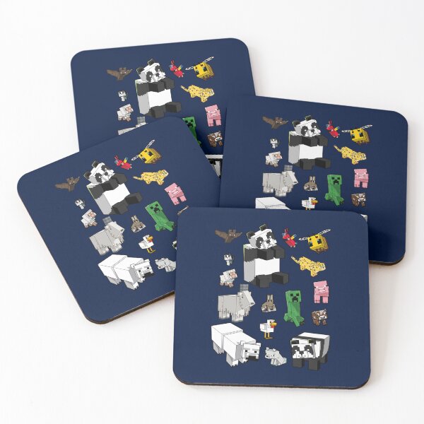 Item preview, Pixel Block Animals Pattern  designed and sold by hammote.