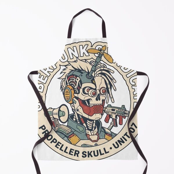 Item preview, Cyberpunk Syndicate - Propeller Skull (Unit 07) designed and sold by DLBG-STORE.