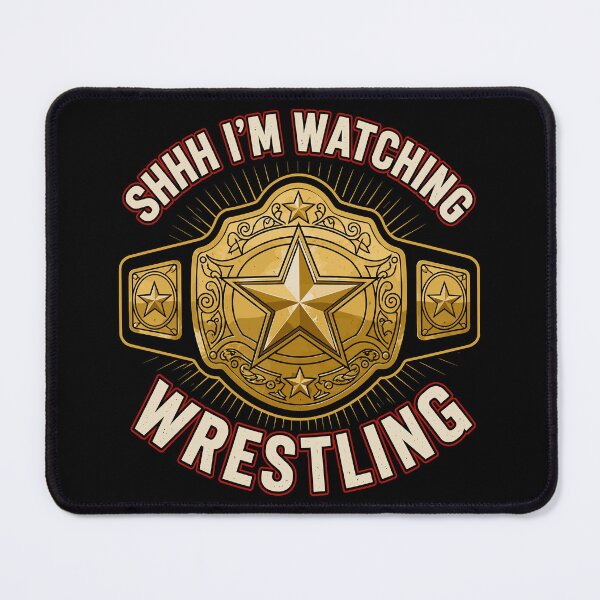 Item preview, Shhh... I'm Watching Wrestling Funny Wrestling Lover designed and sold by Portes-Ruty.
