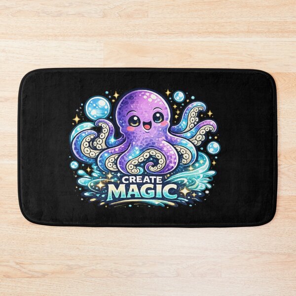 Item preview, Create Magic – Cute Magical Octopus Design designed and sold by ArtisticHeart21.