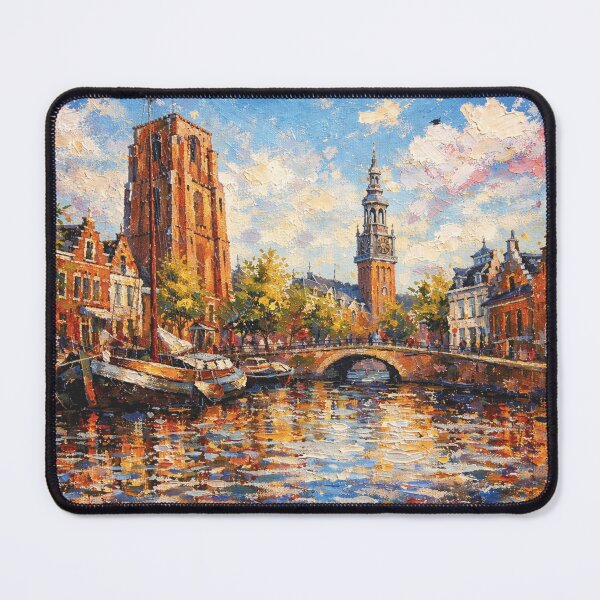 Item preview, A painting of Leeuwarden, the Netherlands – A Beautiful city in Europe. designed and sold by GalleryKauffeld.