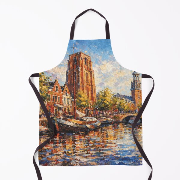 Item preview, A painting of Leeuwarden, the Netherlands – A Beautiful city in Europe. designed and sold by GalleryKauffeld.