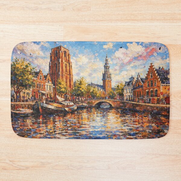 Item preview, A painting of Leeuwarden, the Netherlands – A Beautiful city in Europe. designed and sold by GalleryKauffeld.