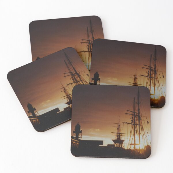 Item preview, tall ship at sunset designed and sold by sharon Wingard.