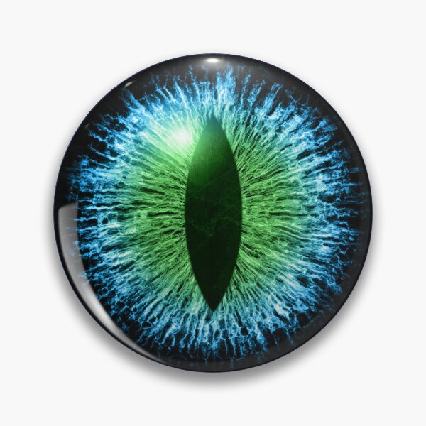 Item preview, Green Cats Eye Creepy Dark Watcher Art designed and sold by Ghoul Enterprises.