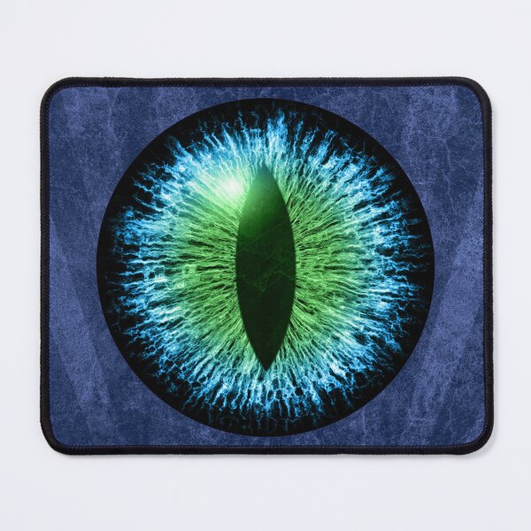 Item preview, Green Cats Eye Creepy Dark Watcher Art designed and sold by Ghoul Enterprises.